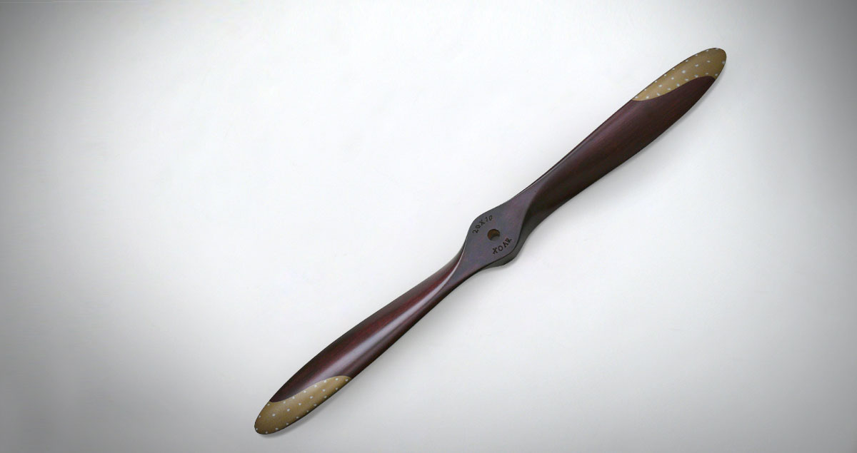 24x10 Xoar Two Blade Lance Beechwood Painted Pusher Propeller (Petrol)