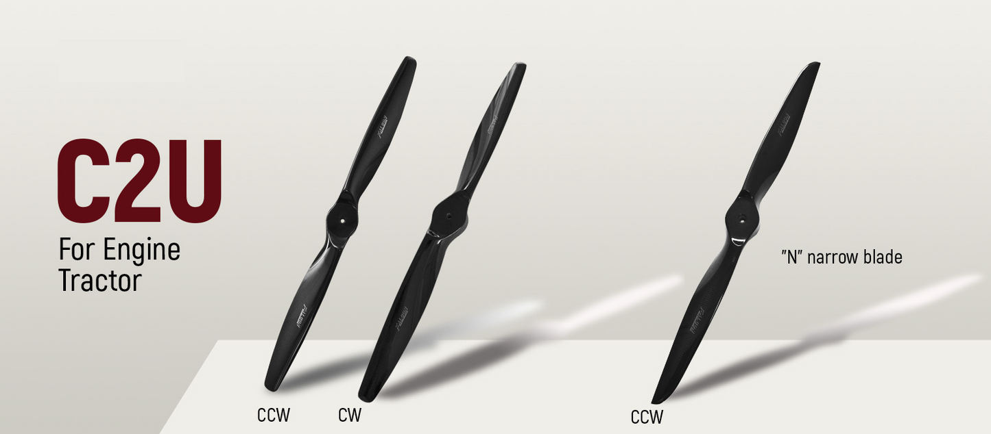 Falcon C2U Tractor 2 blade Propeller Carbon (Petrol)