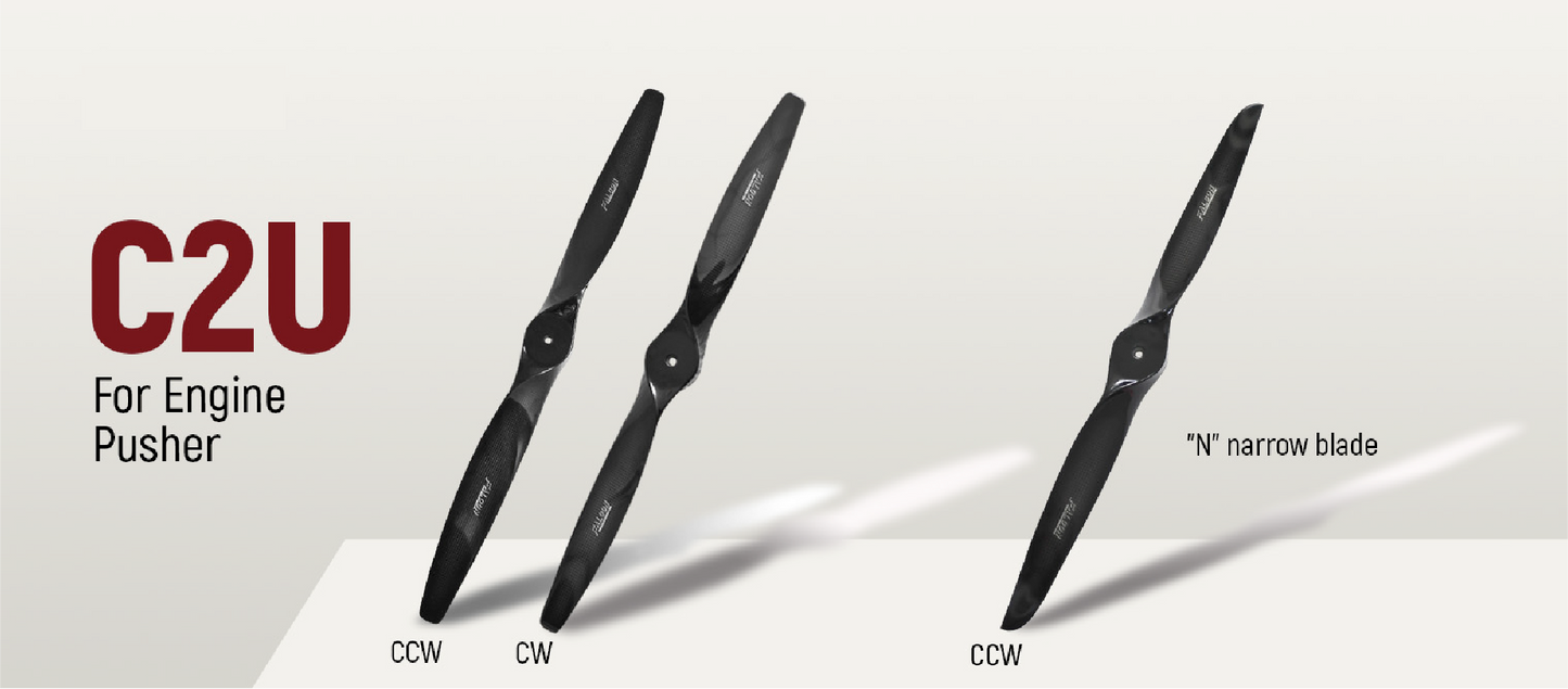 Falcon C2U Tractor 2 blade Propeller Carbon (Petrol)