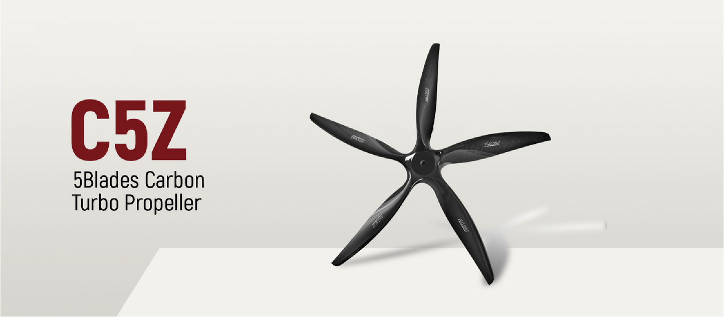 24x18 Falcon C5Z 5 Blade Propeller Carbon (Turbo)