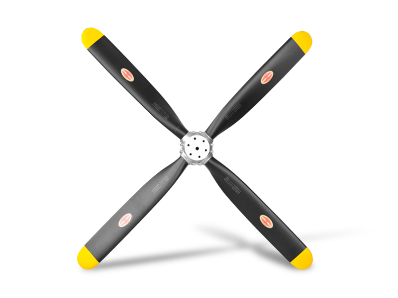 Moki 250 - 28x18 Falcon CS10 4 blade Propeller Carbon (Petrol)