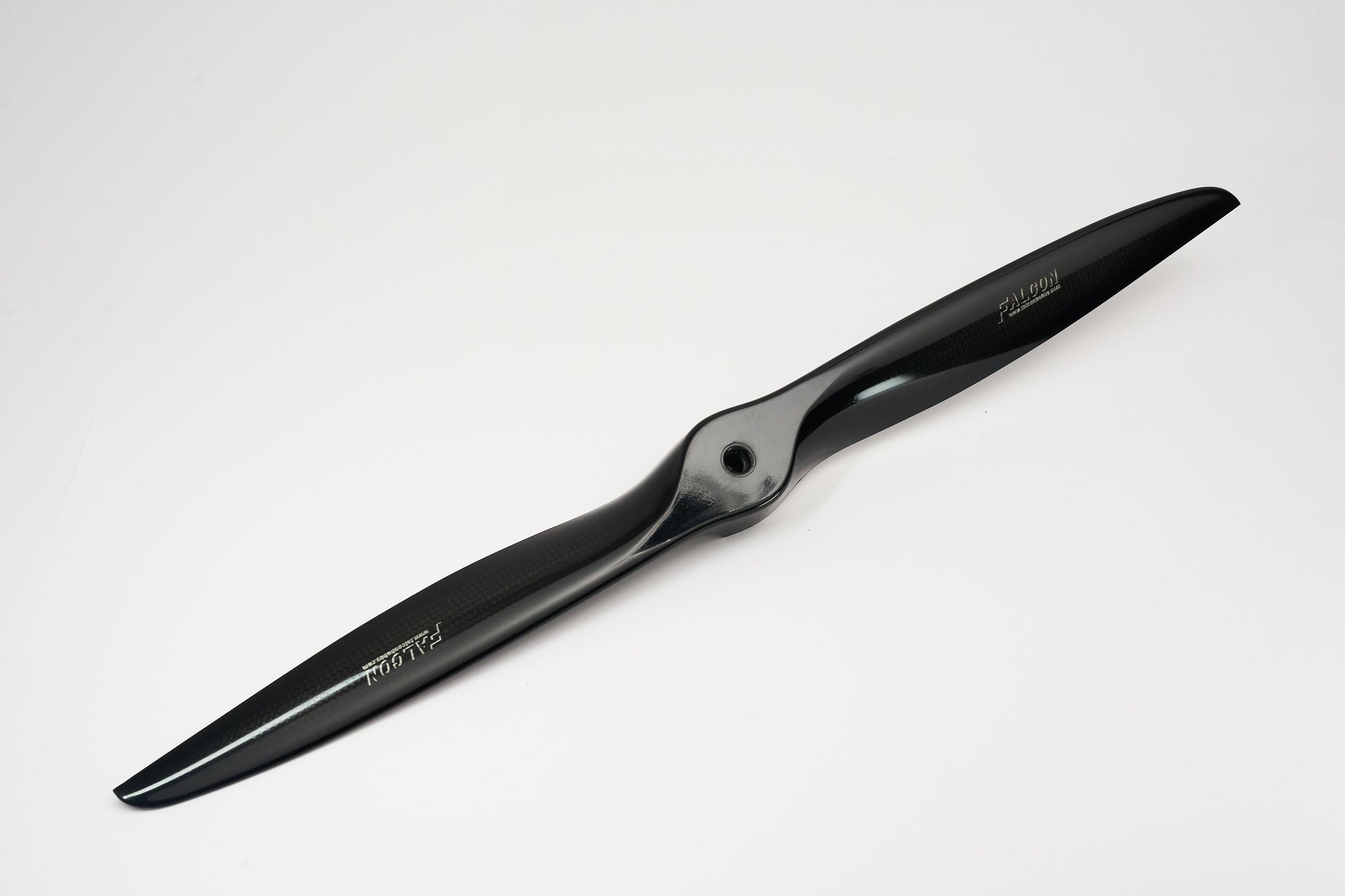 Falcon carbon fiber sports propeller, two-blade design for petrol engines, optimized for RC aircraft performance