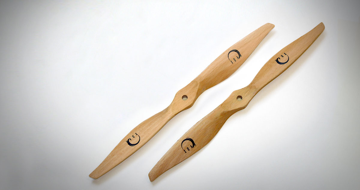 9x5 Xoar Two Blade Precision Multirotor Pair Beechwood Propeller CW & CCW (Electric)