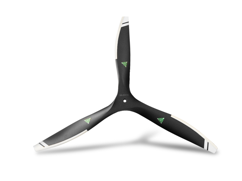 30x12 Falcon S6 3 blade Propeller Beechwood (Petrol)
