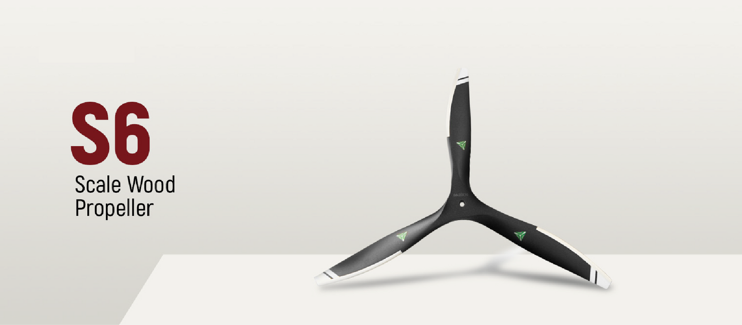 29x12 Falcon S6 3 blade Propeller Beechwood (Petrol)